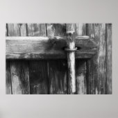 Alte Scheunentür Poster (Vorne)