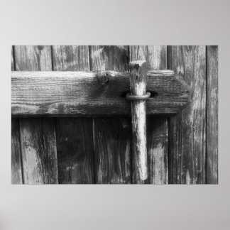 Alte Scheunentür Poster