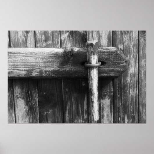 Alte Scheunentür Poster (Vorne)