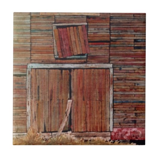 Alte Scheunentüren detailliert Schließen Fliesen. Fliese (Vorderseite)