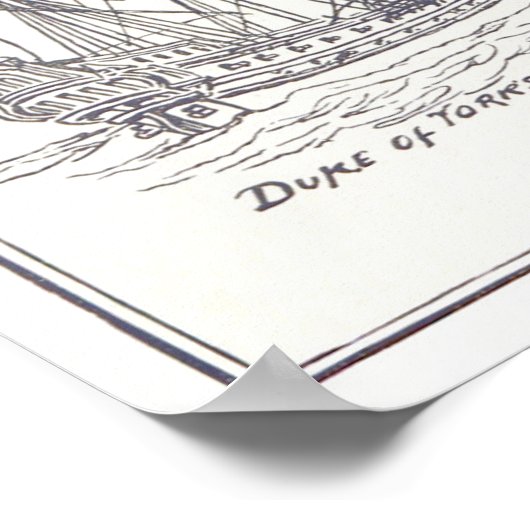 Alte Schiffe Poster (Ecke)