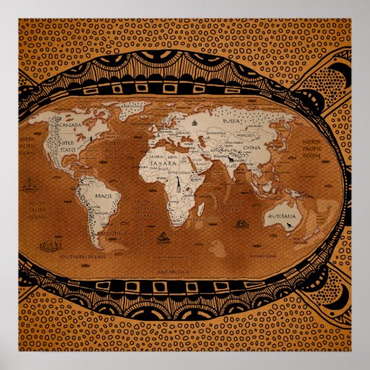 Alte Schildkröte Poster (Vorne)