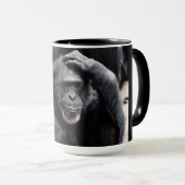 Alte Schimpanze individuelle Name Tasse (VorderseiteRechts)