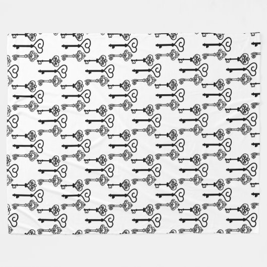 Alte Schlüssel Fleece Blanket, Groß (Vorderseite (Horizontal))