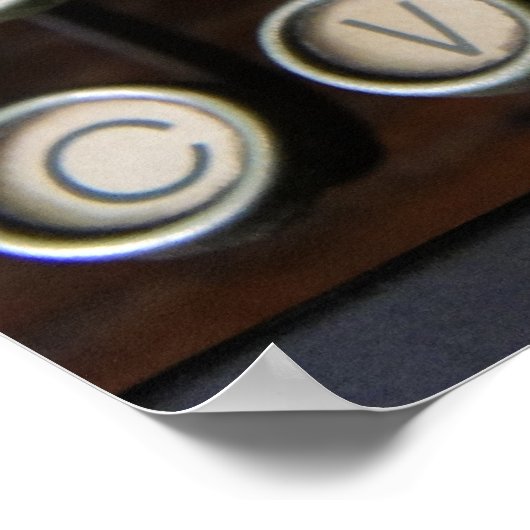 Alte Schlüssel Poster (Ecke)