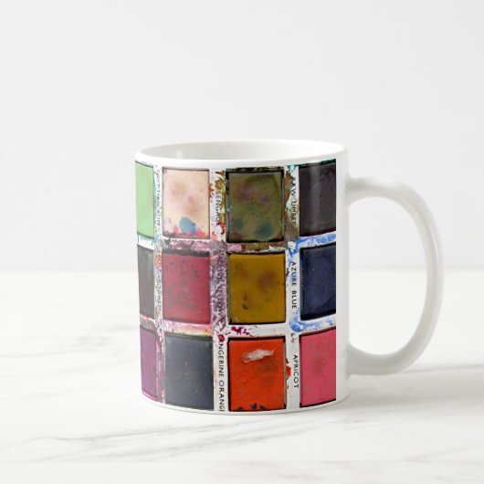 Alte Schmutz-Farben Kaffeetasse (Rechts)