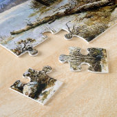 Alte Schneeballszene Puzzle (Seite)