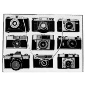 ALTE SCHNELLE FOTOGRAFISCHKAMERAS IN SCHWARZ UND W GROßE GESCHENKTÜTE (Rückseite)