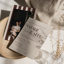 Alte Schokoladenbraune Streifen Foto Hochzeit