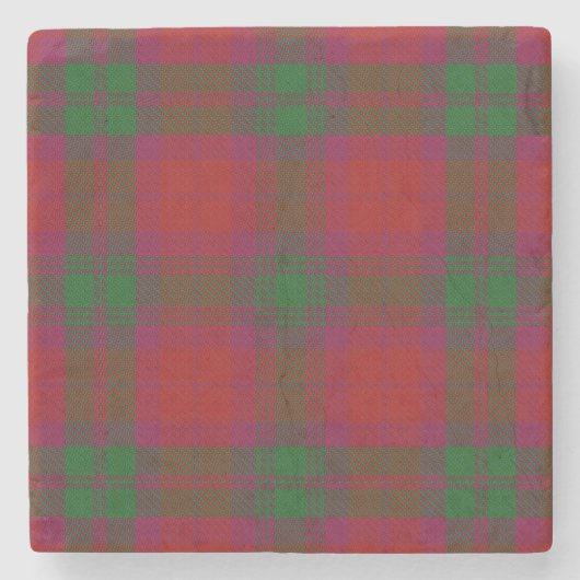 Alte Schotte Tavern Clan MacNab Tartan Steinuntersetzer (Vorderseite)