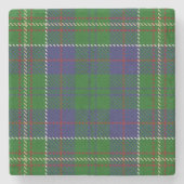 Alte Schotten Tavern Clan Hunter Tartan Steinuntersetzer (Vorderseite)
