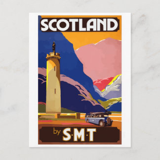 Alte Schottland-Reisepostkarte Postkarte