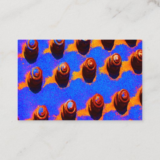 Alte Schrauben Visitenkarte (Rückseite)