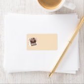 Alte Schreibmaschine Adressaufkleber (Insitu)