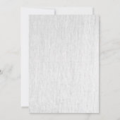 Alte Schreibmaschine befestigt Einladung (Rückseite)