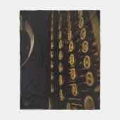 Alte Schreibmaschine Fleecedecke (Vorderseite)