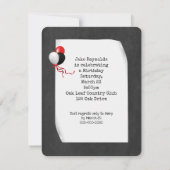 Alte Schreibmaschine Geburtstagspartei Einladung (Rückseite)