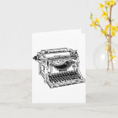 Alte Schreibmaschine-Mitteilungskarten Karte (Gelbe Blume)