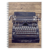 Alte Schreibmaschine Notizblock (Vorderseite)