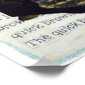 Alte Schreibmaschine Poster (Ecke)