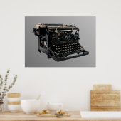 Alte Schreibmaschine Poster (Küche)