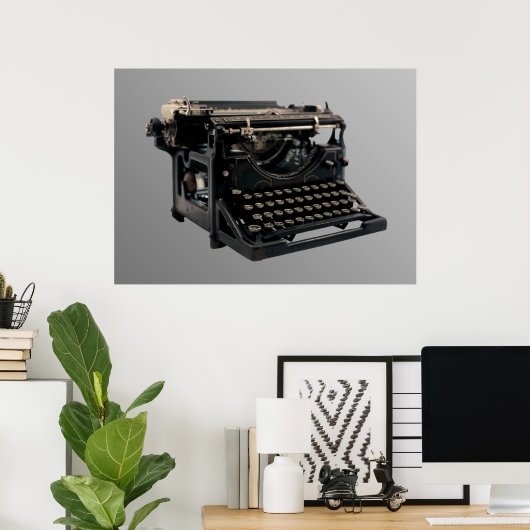 Alte Schreibmaschine Poster (Heimbüro)