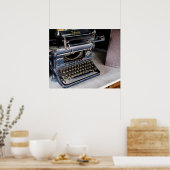 Alte Schreibmaschine Poster (Küche)