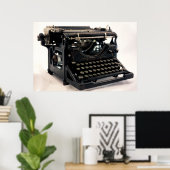 Alte Schreibmaschine Poster (Heimbüro)