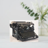 Alte Schreibmaschine Postkarte (Stehend Vorderseite)