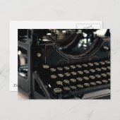 Alte Schreibmaschine Postkarte (Vorne/Hinten)