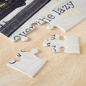 Alte Schreibmaschine und Text Puzzle (Seite)