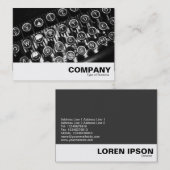 Alte Schreibmaschine Visitenkarte (Vorne/Hinten)