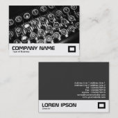 Alte Schreibmaschine Visitenkarte (Vorne/Hinten)