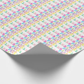 Alte Schreibmaschine von Pickleball auf weiß Geschenkpapier (Ecke)