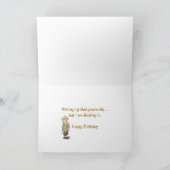 Alte Schreibmaschine zum Geburtstag Karte (Innenseite)