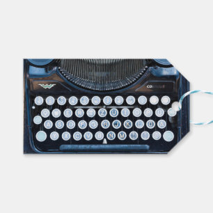 Alte Schreibmaschinen Tastenkombinationen für benu Geschenkanhänger