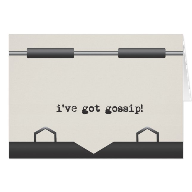 Alte Schreibmaschinenbotschaften (Vorderseite (Horizontal))