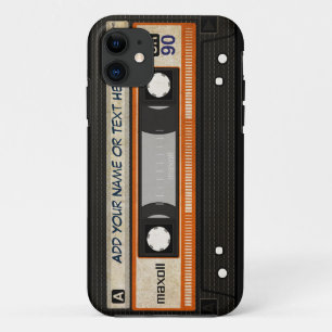 Alte Schul80er DJ-Musik-Kassetten-Band-Muster Case-Mate iPhone Hülle