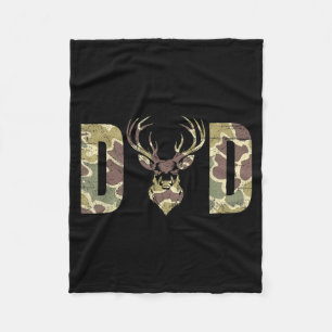 Alte Schul-Camouflage-Vater-Jagd-Design Fleecedecke