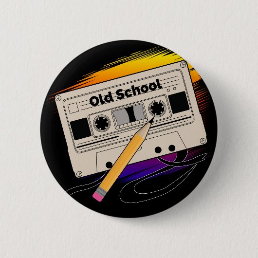 Alte Schul Erinnerungen Button (Vorderseite)