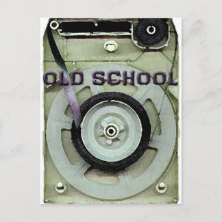 Alte Schul-Retro-8-Spur-Kassette Postkarte