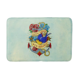 Alte Schulanker Badematte