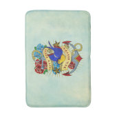 Alte Schulanker Badematte (Vorderseite Vertikal)