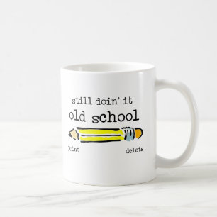 Alte Schulbleistift Lustiger Becher Humor Kaffeetasse