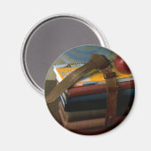 Alte Schulbücher Magnet (Vorderseite/Rückseite)