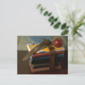 Alte Schulbücher Postkarte (Stehend Vorderseite)