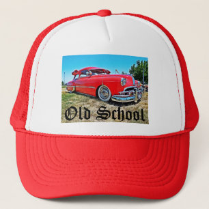 Alte SchulChevroletlowrider-Bomben-Auto-Hut Truckerkappe