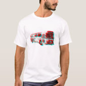 Alte Schule3d Wechselstrom-Durchfahrt-Bus-T - T-Shirt (Vorderseite)