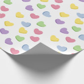 Alte Schule 90er Jahre Valentinin's Candy Colored Geschenkpapier (Ecke)