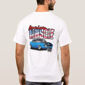 Alte Schule, amerikanischer Muskel, 69' Chevy T-Shirt (Rückseite)
